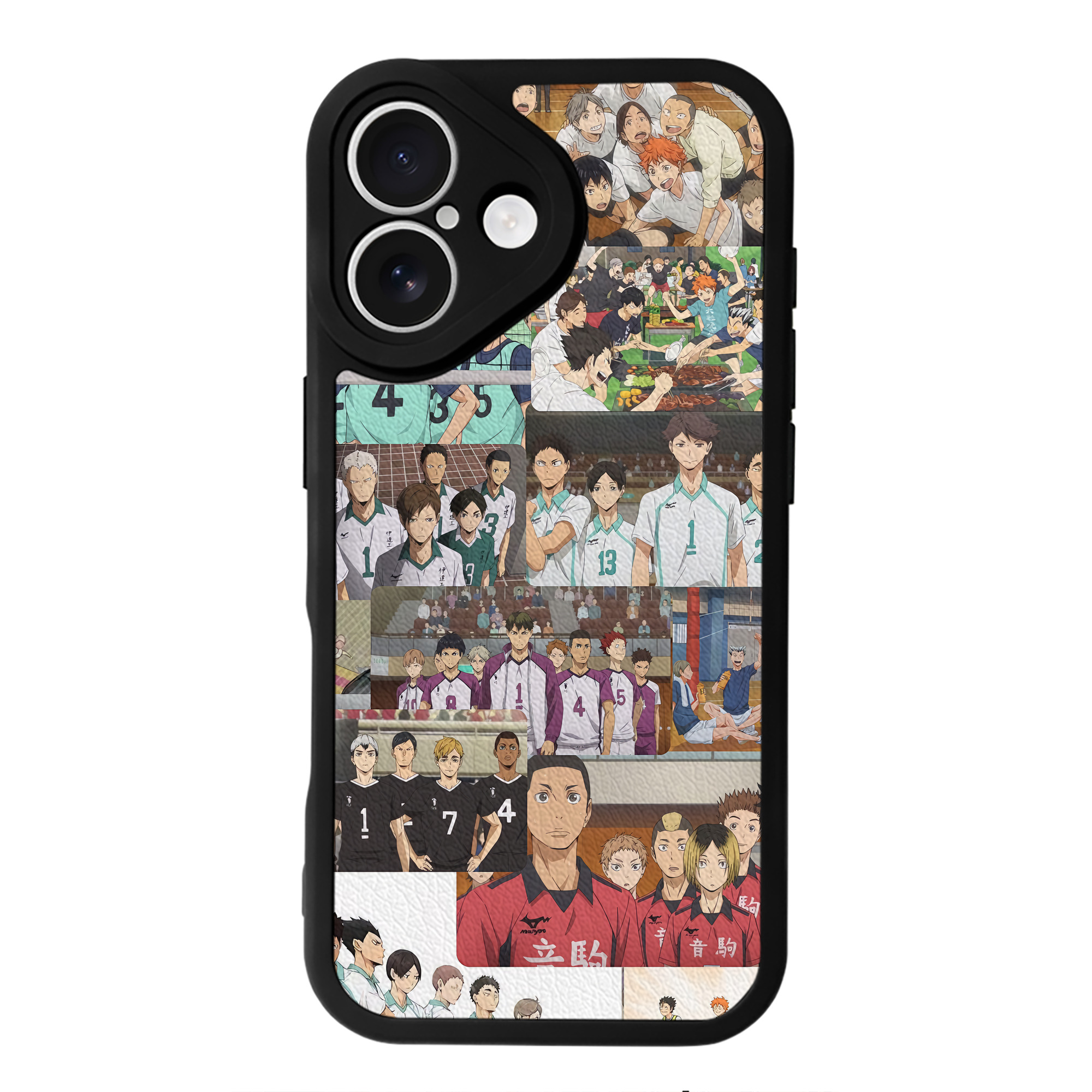 （画像用） ハイキュー!! Haikyu!! 【iPhone 16シリーズ対応】シリコンスマホケース（レザー調） 材質：シリコン